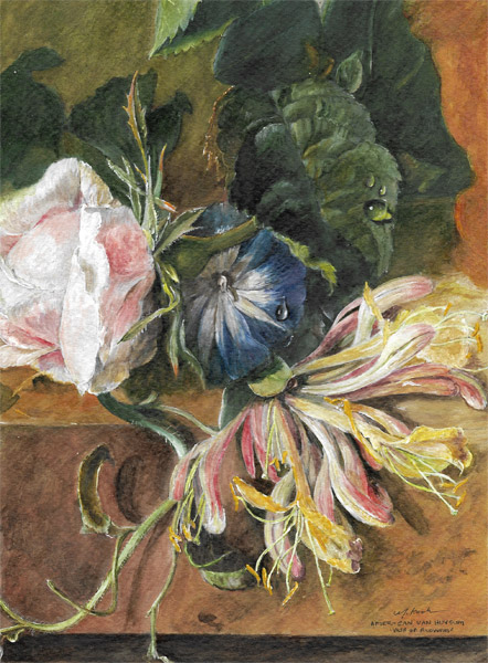 Maryjo Koch-Vase of Flowers Detail